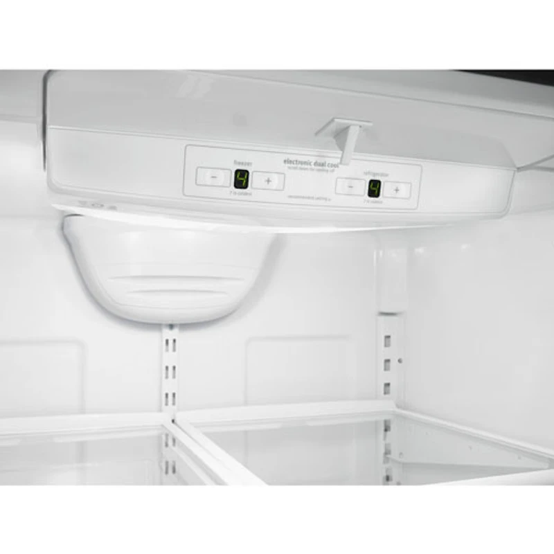 Réfrigérateur à congélateur en bas avec éclairage DEL 21,9 pi3 33 po de Whirlpool - Acier inoxydable