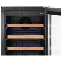 Refroidisseur à vin 34 bouteilles de Whirlpool (WUW35X15DS) - Noir-sur-acier inoxydable