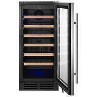 Refroidisseur à vin 34 bouteilles de Whirlpool (WUW35X15DS) - Noir-sur-acier inoxydable