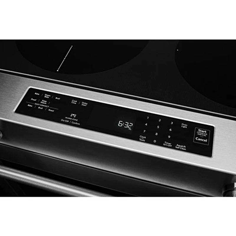 KitchenAid 30" 6.4 Cu. Ft. True Convection 5-Element Slide-In Electric Range (YKSEG700ESS) - Stainless