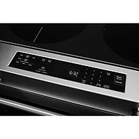 KitchenAid 30" 6.4 Cu. Ft. True Convection 5-Element Slide-In Electric Range (YKSEG700ESS) - Stainless
