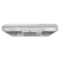 Whirlpool 30" Under Cabinet Range Hood (UXT4130ADS) - Stainless Steel