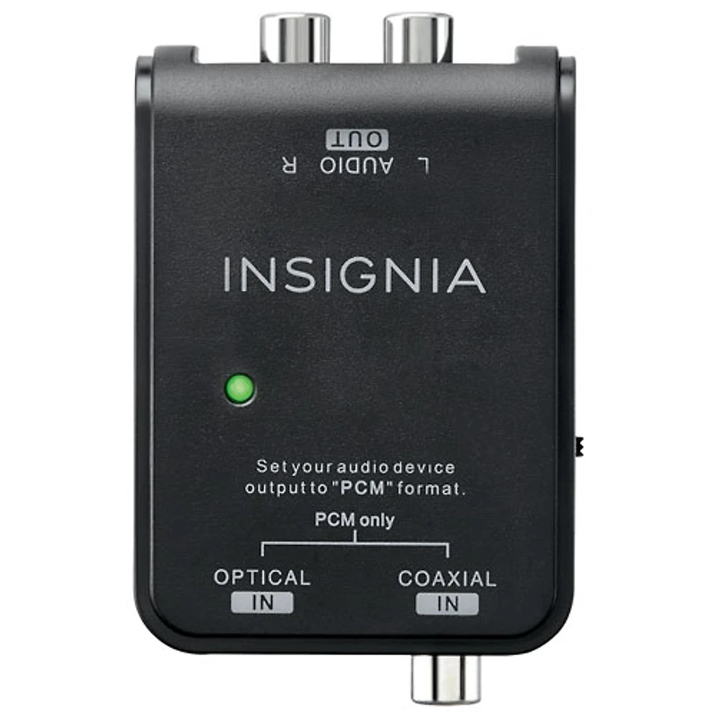 Convertisseur audio numérique à analogique d'Insignia - Noir - Exclusivité de Best Buy