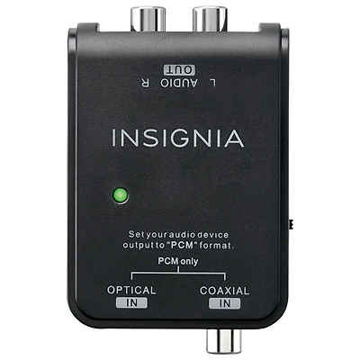 Convertisseur audio numérique à analogique d'Insignia - Noir - Exclusivité de Best Buy