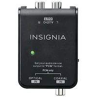 Convertisseur audio numérique à analogique d'Insignia - Noir - Exclusivité de Best Buy