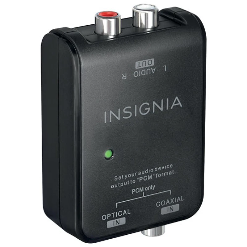 Convertisseur audio numérique à analogique d'Insignia - Noir - Exclusivité de Best Buy