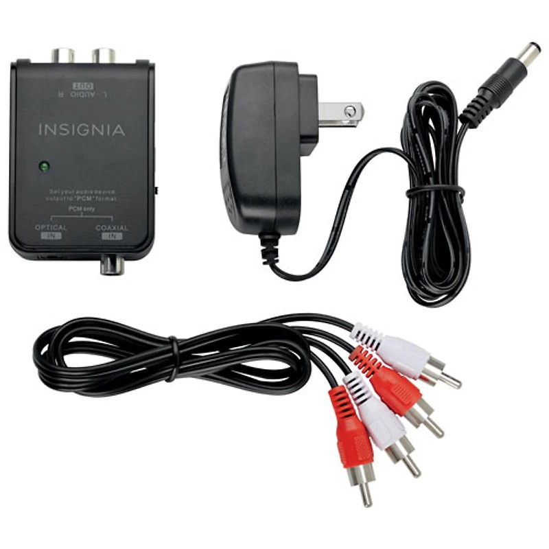 Convertisseur audio numérique à analogique d'Insignia - Noir - Exclusivité de Best Buy