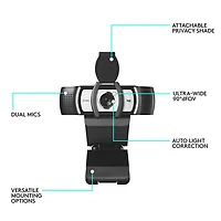 Caméra Web ultra-grand-angle HD 1080p Pro de Logitech avec microphone intégré - Exclusivité de Best Buy
