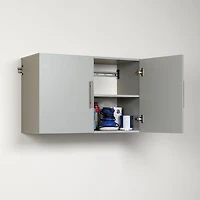 HangUps Traditional 2-Shelf Storage Cabinet - Light Grey