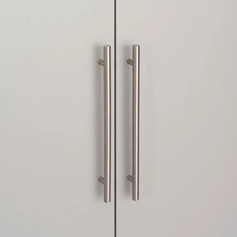 HangUps Traditional 2-Shelf Storage Cabinet - Light Grey