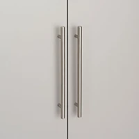 HangUps Traditional 2-Shelf Storage Cabinet - Light Grey
