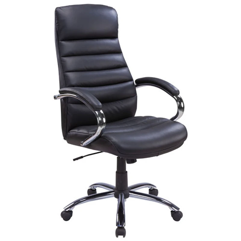 Chaise de bureau ergonomique en cuir à dossier élevé de TygerClaw