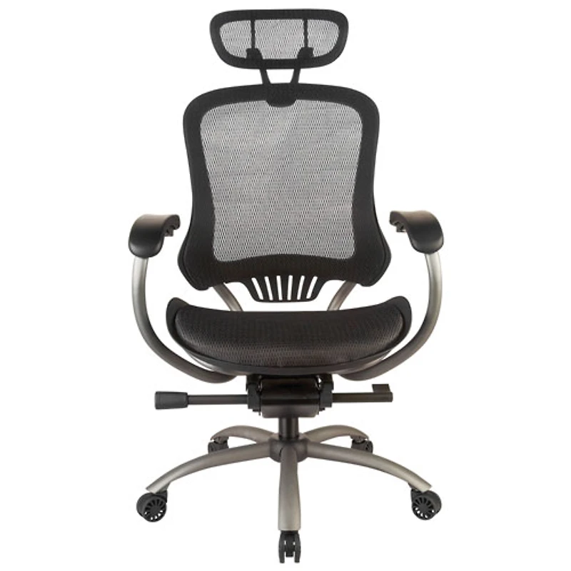 Chaise de bureau ergonomique en tissu maillé à dossier élevé de TygerClaw