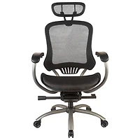 Chaise de bureau ergonomique en tissu maillé à dossier élevé de TygerClaw