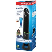 Ventilateur vertical oscillant à 8 vitesses Quiet Set de Honeywell - 40 po - Noir