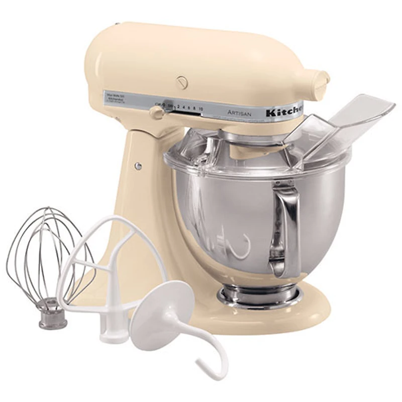 Batteur sur socle avec tête inclinable Artisan de KitchenAid - 5 pte - 325 W - Crème d'amandes