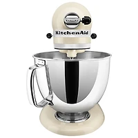Batteur sur socle avec tête inclinable Artisan de KitchenAid - 5 pte - 325 W - Crème d'amandes