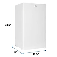 Koolatron 3.1 Cu. Ft. Compact Fridge (BC88W) - White