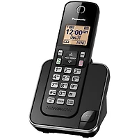 Téléphone sans fil DECT à 1 combiné de Panasonic (KXTGC380B)