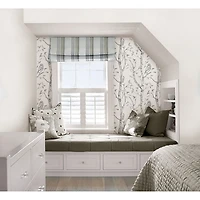 Papier peint autocollant à motif forestier NuWallpaper - Gris