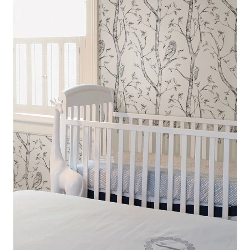 Papier peint autocollant à motif forestier NuWallpaper - Gris