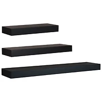 3 tablettes murales Maine - Noir