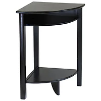 Liso Transitional Corner Table - Dark Espresso