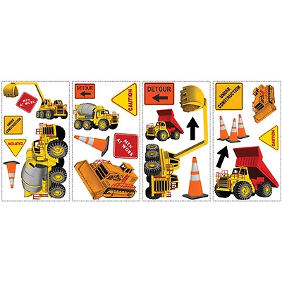 RoomMates Under Construction Peel & Stick Wall Decal