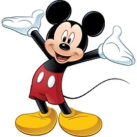RoomMates Mickey Mouse Giant Peel and Stick Wall Decal with Augmented Reality - Black