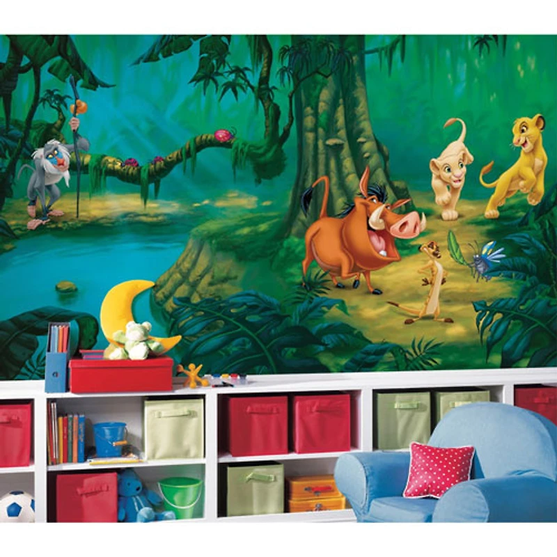Très grande murale en papier peint de RoomMates - Le roi lion