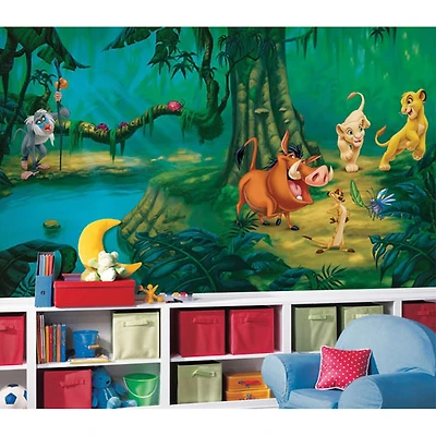 Très grande murale en papier peint de RoomMates - Le roi lion
