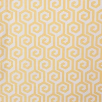 Gouchee Design Maze Curtain - Set of 2 - Yellow/White