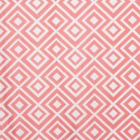Gouchee Design Chelsea Curtain - Set of 2 - Coral/White