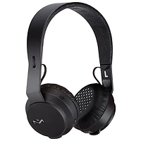 House of Marley Rebel BT On-Ear Bluetooth Headphones (EM-JH101-BK) - Black