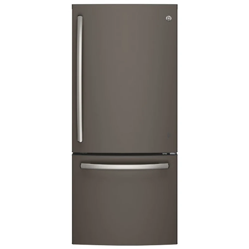 Réfrigérateur à congélateur inférieur avec éclairage DEL 20,9 pi3 30 po de GE (GDE21DMKES) - Ardoise