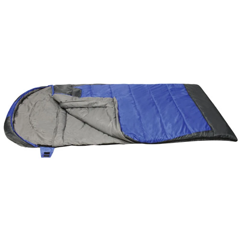 Sac de couchage Heat Zone rectangulaire de Rockwater Designs (-25 °C) - Bleu royal/gris foncé