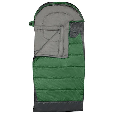 Sac de couchage Heat Zone rectangulaire de Rockwater Designs (0 °C) - Vert forêt-gris foncé