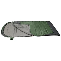 Sac de couchage Heat Zone rectangulaire de Rockwater Designs (0 °C) - Vert forêt-gris foncé