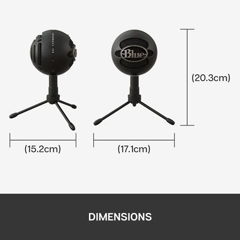 Microphone USB SnowBall iCE de Blue Microphones - Noir