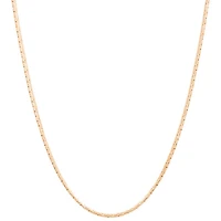 22" 14K Gold Fill Oval Cobra Chain