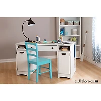 Bibliothèque rustique à 4 tablettes Artwork - Blanc