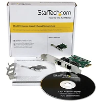 Carte réseau à 2 ports PCI-E Gigabit 10/100/1000 de StarTech