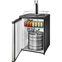 Réfrigérateur à 2 robinets Kegerator d'Insignia (NS-BK2TSS6) - Argenté - Noir - Exclusivité Best Buy