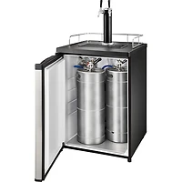 Réfrigérateur à 2 robinets Kegerator d'Insignia (NS-BK2TSS6) - Argenté - Noir - Exclusivité Best Buy