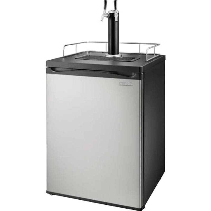 Réfrigérateur à 2 robinets Kegerator d'Insignia (NS-BK2TSS6) - Argenté - Noir - Exclusivité Best Buy
