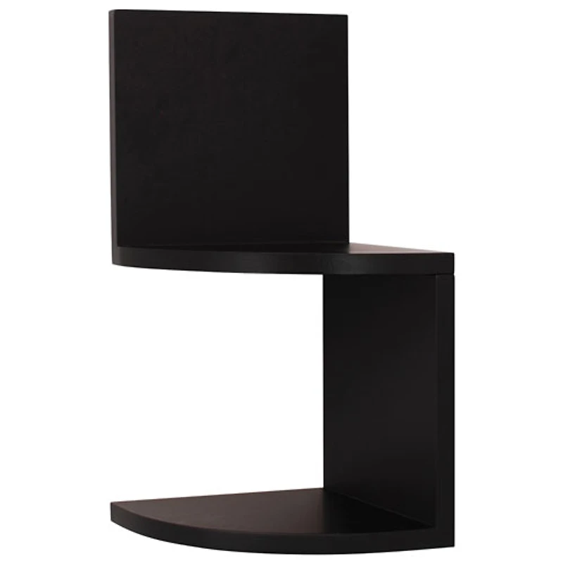 Nexxt Priva 4-Piece Corner Wall Shelf - Set Of 2 - Black