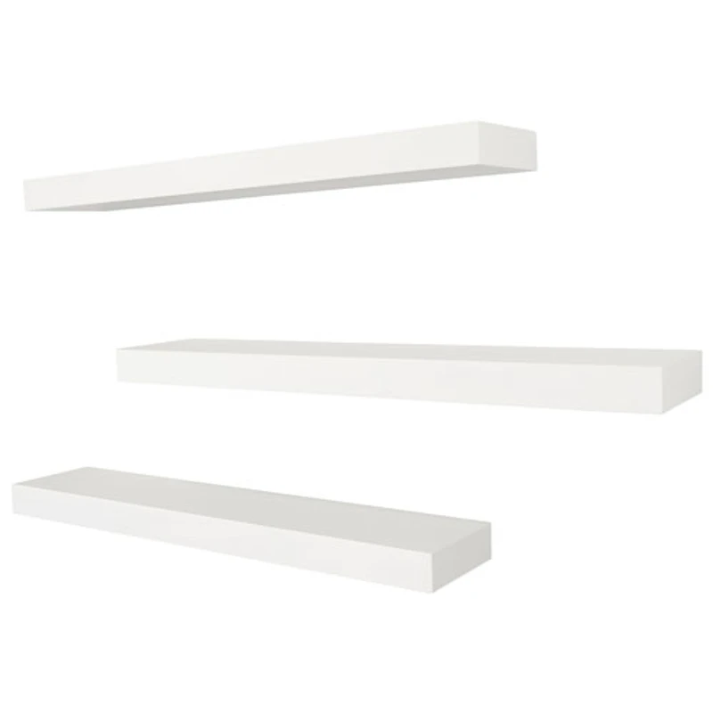 Maine 24" 3-Piece Wall Shelf - White