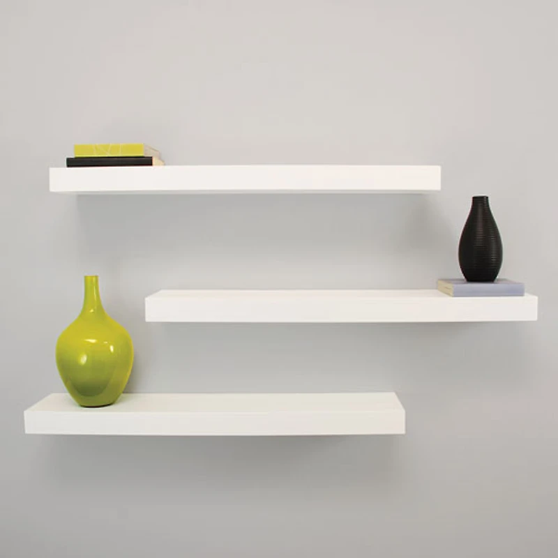 Maine 24" 3-Piece Wall Shelf - White