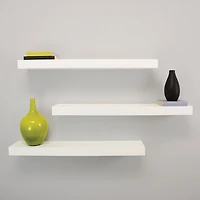 Maine 24" 3-Piece Wall Shelf - White