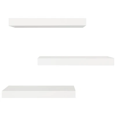 3 tablettes murales de po Maine